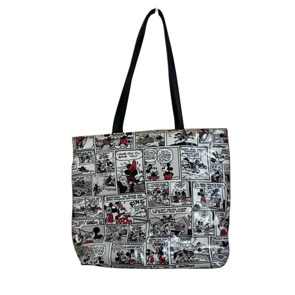 Disney Parks Kate Spade New York Minnie Mouse Comic Tote Handbag